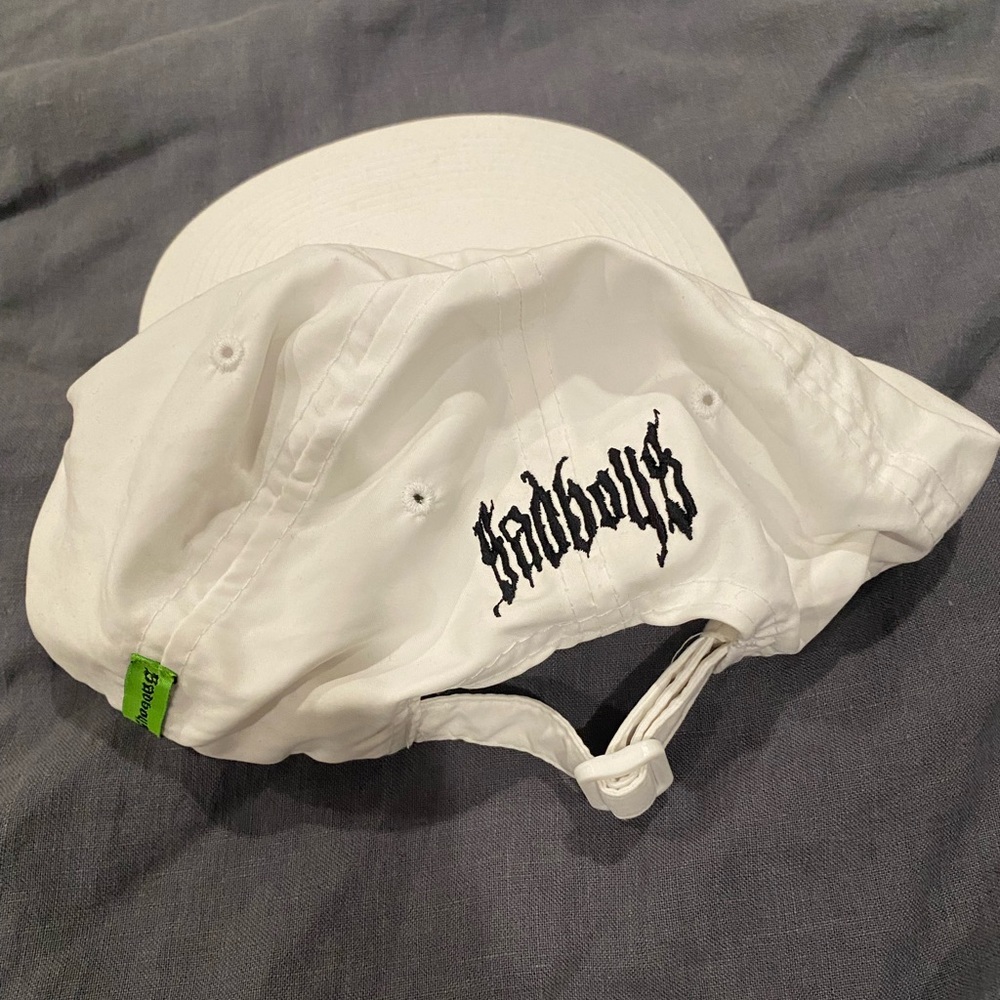 Yung Lean Sadboys Bladee Drain Gang Gravity Boys Shield Gang Sad Face Hat White